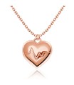 Heart Shaped Silver Necklaces SPE-5065